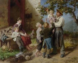 Bei Der Pflaumenernte by Felix Schlesinger