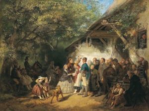 Hochzeitsgesellschaft by Felix Schlesinger