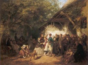 Die Hochzeitsgratulanten by Felix Schlesinger