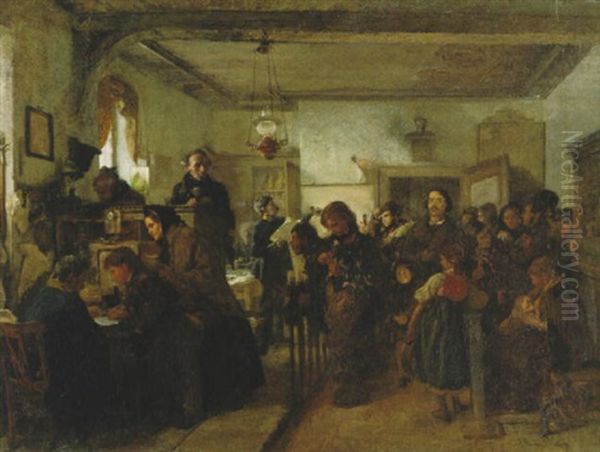 Hans Christian Andersen Und Edgar Collin In Einer Post- Und Passtube - view 1
