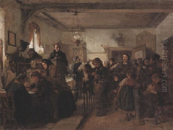 Hans Christian Andersen Und Edgar Collin In Einer Post- Und Passstube - view 1