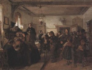 Hans Christian Andersen Und Edgar Collin In Einer Post- Und Passstube