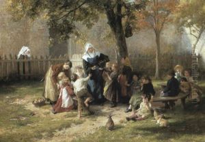 The Schoolyard by Felix Schlesinger