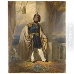 A Portrait Of The Ottoman Sultan Mahmud Ii by Henry Guillaume Schlesinger