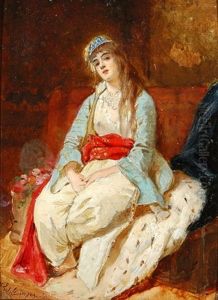 Bildnis Einer Jungen Orientalin by Henry Guillaume Schlesinger