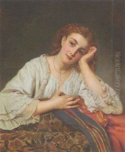 Vertraumtes Junges Madchen by Henry Guillaume Schlesinger
