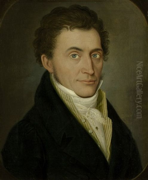 Bildnis Des Adolf Wilhelm Buzbach (+ Bildnis Seiner Gemahlin Sophie Friederike; Pair) - view 1