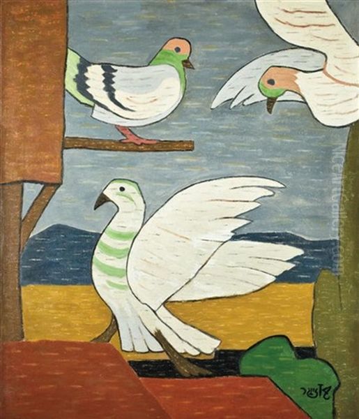 Three Doves - view 1