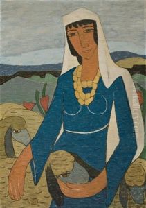 Pioneer Woman (haluza) by Shmuel Schlesinger