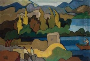 Kineret Landscape by Shmuel Schlesinger