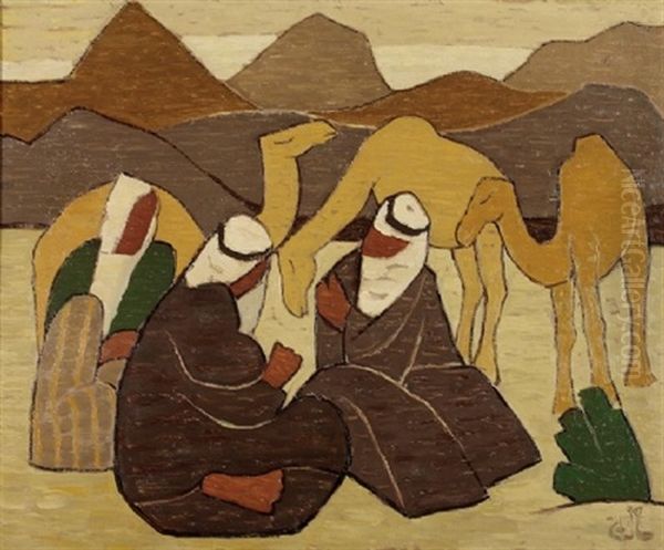 Figures With A Camel - view 1