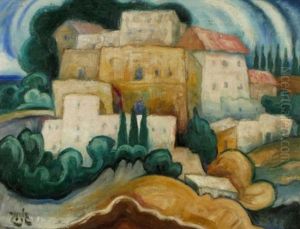 Landscape In The Galilee by Shmuel Schlesinger