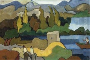 Kinneret Landscape by Shmuel Schlesinger