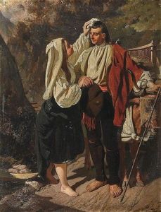 Junges Bauernpaar by Wilhelm Heinrich Schlesinger