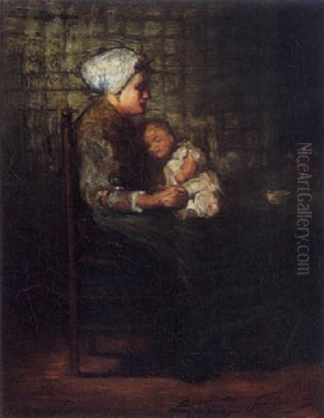 Peasant Interior With Mother And Child - view 1