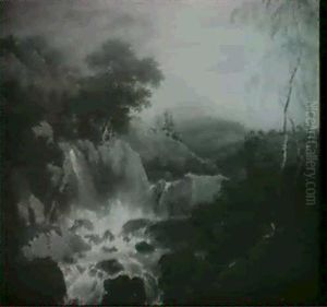Paysage A La Chute D'eau