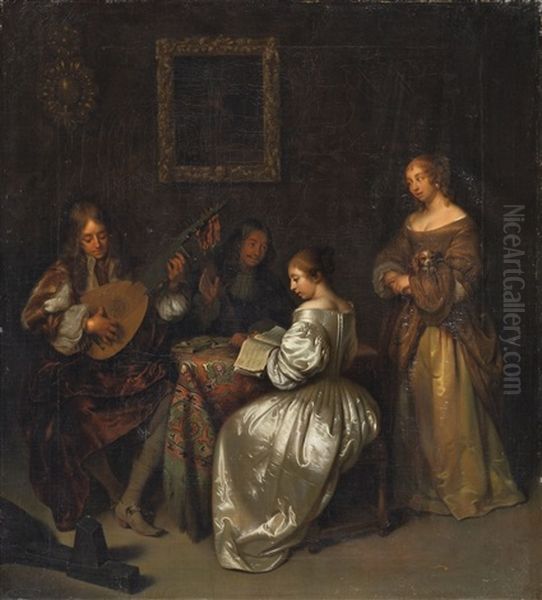 Interieur Mit Musizierenden - view 1