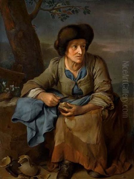 Sitzende Alte Frau - view 1
