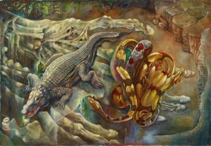 Reptilien by Rudolf Schlichter