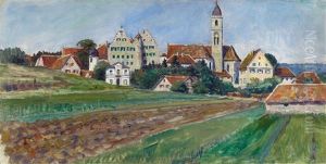 Schwabische Landschaft by Rudolf Schlichter