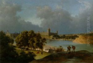 Landschaft Mit Sicht Auf Ravel