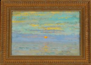 Sonnenuntergang Am Meer by Max Schlichting