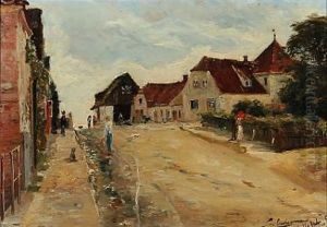 Streetlife In Hellebaek, Denmark