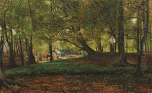 View From Dyrehaven by Karl Peter August Schlichting-Carlsen