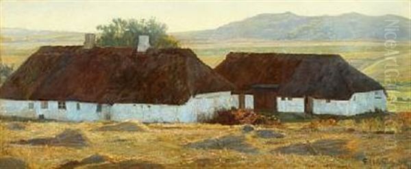 Landscape With Fields And Thatched Farm - view 1