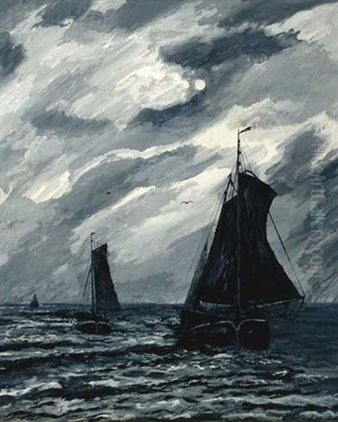 Boote Bei Nacht - view 1