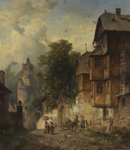 Ansicht Von Andernach Am Rhein Mit Dem Runden Turm - view 1