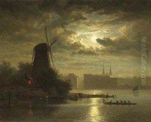 Mondschein Uber Der Alster