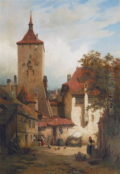 At The Fountain Near The Town Gate - view 1