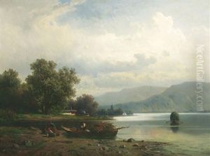 Am Chiemsee by August Eduard Schliecker