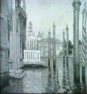 Ansicht Von Venedig, Im Hintergrund Die Kirche Santa Maria Della Salute by Paul Freiherr Von Schlippenbach