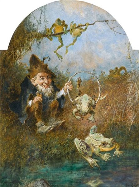 Heinzelmannchen Beim Heiteren Froschspiel - view 1