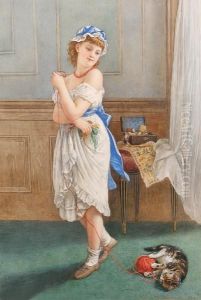 The Ball Of Wool by Laurent Joseph Daniel Bouvier