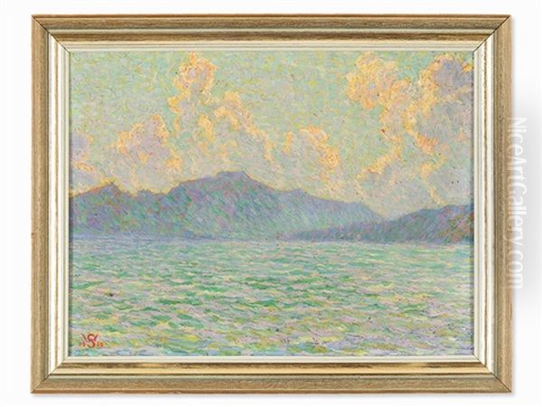 Lake Constance With Alps - view 1