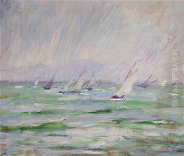 Sailing Vessels At Sea - view 1
