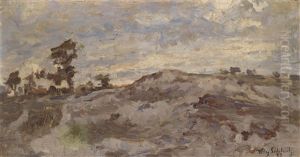 Hugelige Landschaft by Willy Schlobach