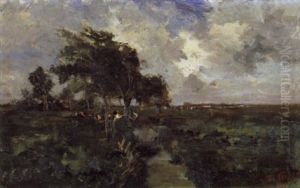 Landschap by Willy Schlobach