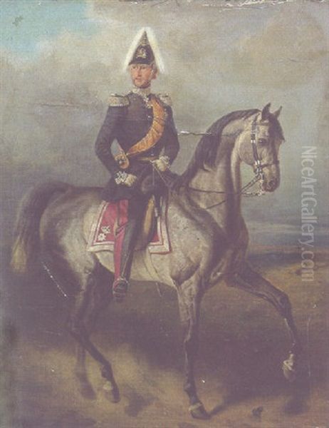 Equestrian Portrait Of Friedrich Franz Ii, Grand Duke Of Mecklenburg-schwerin - view 1