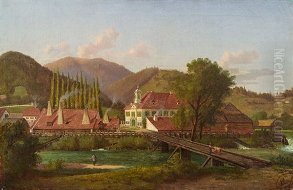 Herrenhaus Und Hammerwerk In Der Obersteiermark (?) - view 1