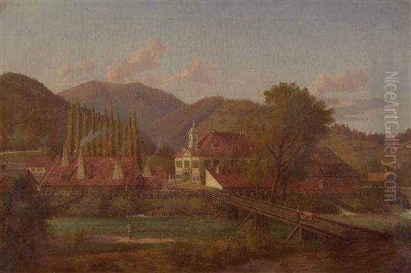 Fabriksgelande An Einem Fluss - view 1