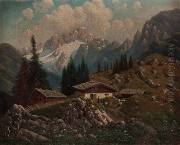 Dachstein Von Der Zwieselalpe Aus Gesehen - view 1
