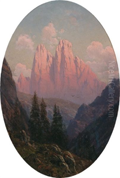 Blick Auf Den Monte Cristallo, Ampezzotal, Dolomiten - view 1