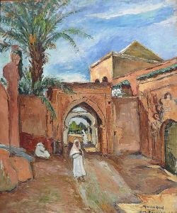 Porte Animee A Marrakech by M. Bouvier