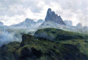 Die Drei Zinnen Vom Monte Pirano Gesehen