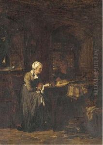 Making Her Will by Carl Bernhard Schloesser