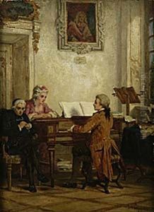Musicerande Sallskap by Karl Schlosser